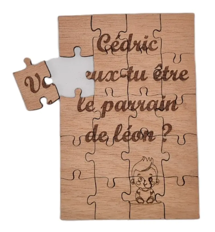 Puzzle en bois - Annonce parrain Garçon 3.webp